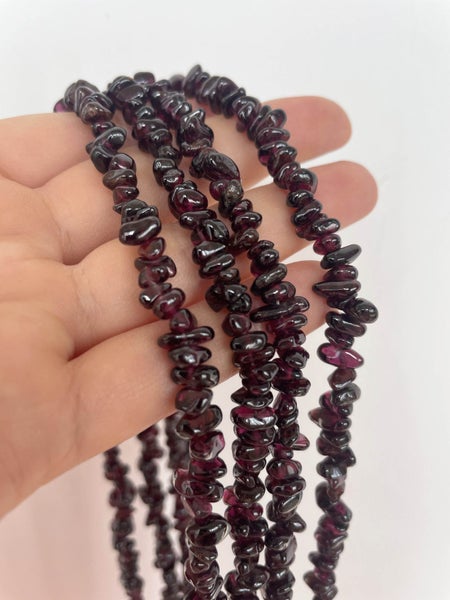 Unworn Vintage 2 Strand Long Garnet Nugget Necklace 87cm each - Pristine Carousel 2