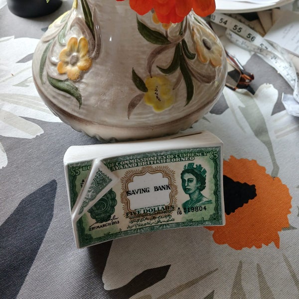 Antique Queen Elizabeth china moneybox Carousel 5