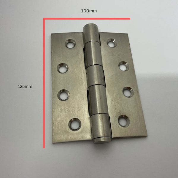 Hinge 100x125x3.5 FP Stainless 304 Heavy Duty with screws. Carousel 1