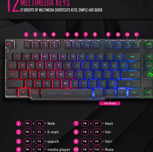 iMICE AK-600 Luminescent Gaming keyboard Carousel 10