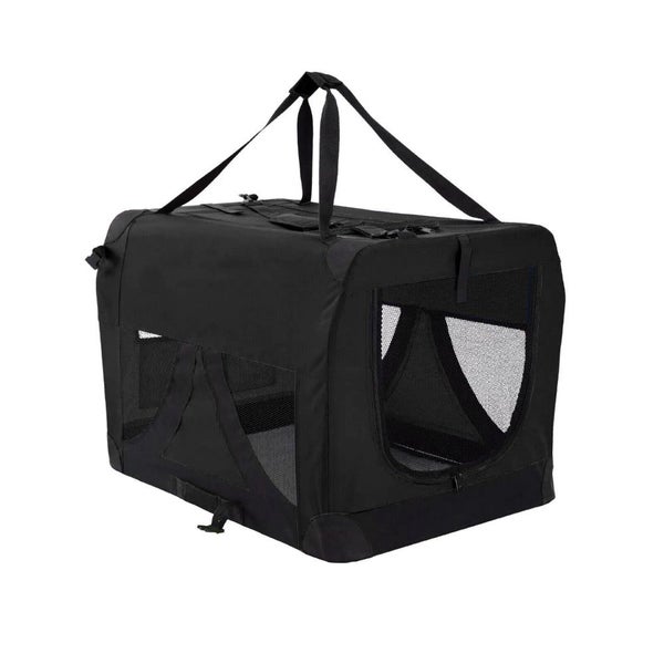 Paw Mate Soft Dog Cage Crate Carrier Black Small Animal Supplies Carousel 1