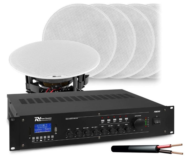 4-Zone 100V Mixer-Amplifier 360 Watt Combo Carousel 1