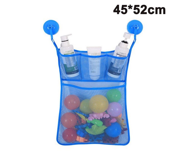 Tub Bath Toy Organizer Mold Resistant Mesh Net Basket Shampoo Dividers - Keep Carousel 1