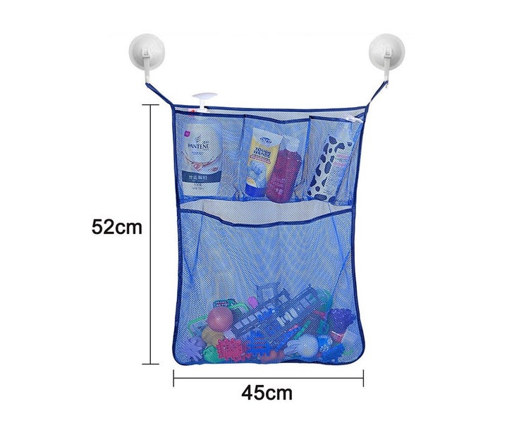 Tub Bath Toy Organizer Mold Resistant Mesh Net Basket Shampoo Dividers - Keep Carousel 5