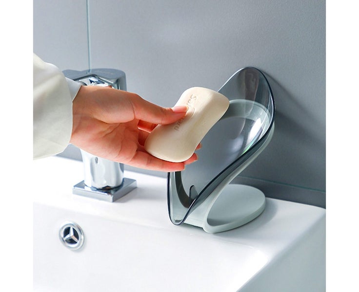 2 Pack Suction Cup Soap Dish Box Shower Soap Holder Laundry Soap Rack Tray Carousel 7