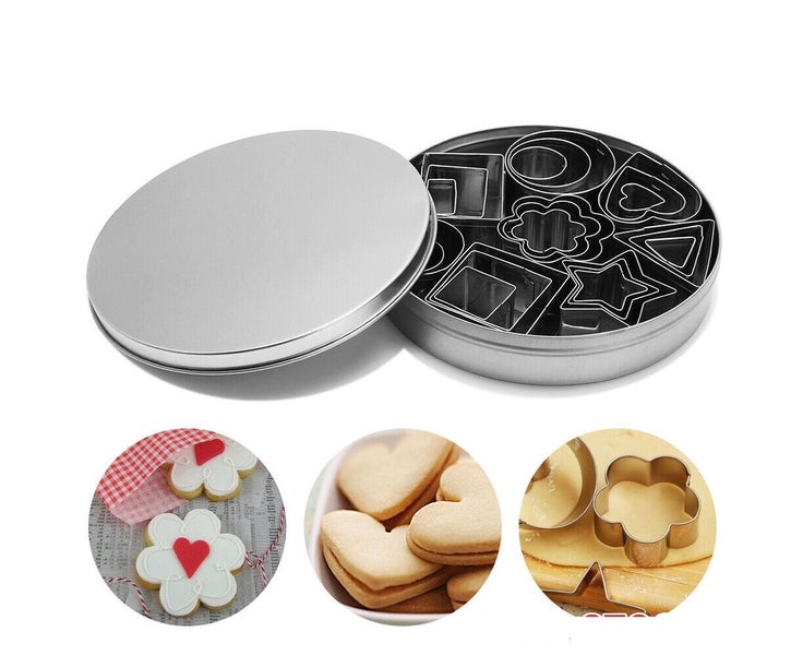 24 pieces/set cookie cutters stainless steel cookie cutters dough baking cake Carousel 1