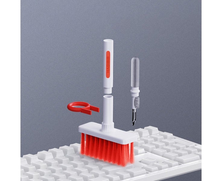 Multifunctional Cleaning Brush Kit For Earphone And Keyboard-Red Carousel 1