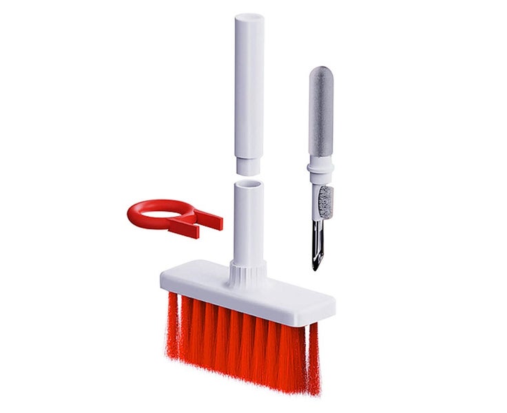 Multifunctional Cleaning Brush Kit For Earphone And Keyboard-Red Carousel 6
