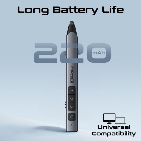 PROMATE Universal Intuitive Laser Pointer with Built-in Stylus Pen. 220mAh Built Carousel 9
