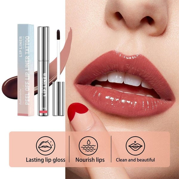 4 colors Lip Liner Peel off Tattoo, Lip Stain Peel Long Lasting Off K8U8 Carousel 1