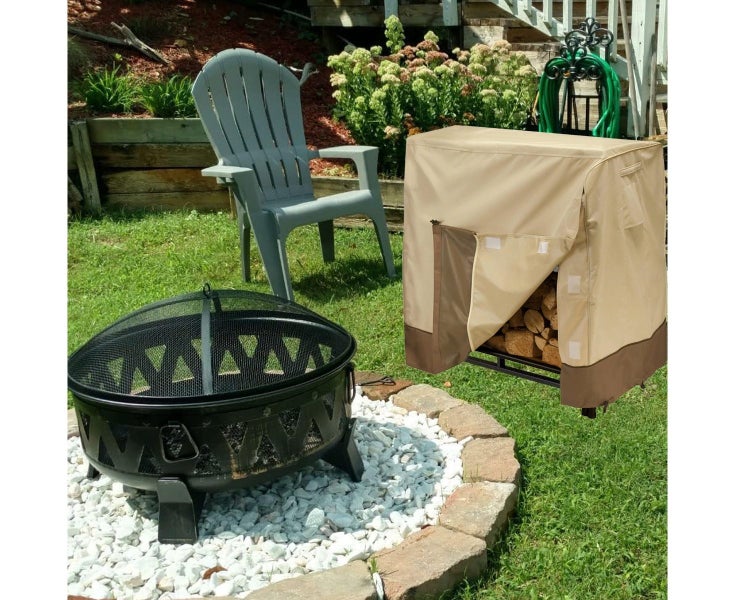 Rain cover for firewood rack waterproof wood cover 122 x 107 x 61cm Carousel 5