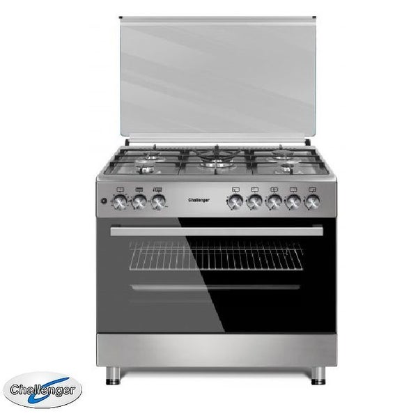 Challenger Moa LPG 900mm Wide Gas Oven & Stove of 5 Hobs - With Fan-Triple Glass Carousel 1