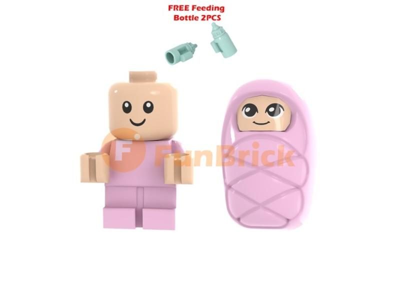 Babies Building Blocks Toys MOC Bricks DIY Infant Carriage Children Gifts Carousel 1