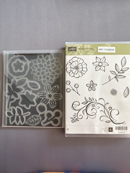 STAMPIN UP - FALLING FLOWER + DIES Carousel 1