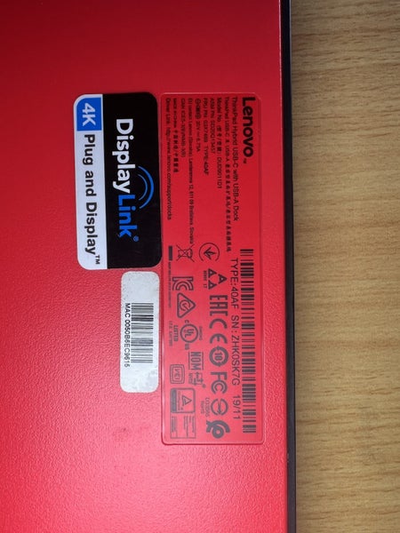 Lenovo DUD9011D1 Thinkpad Hybird USB-C with USB-A Dock w/135w power adapter Carousel 4