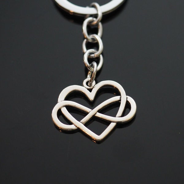Heart Infinity Love Forever Keychain Valentine's Day Gift Key Chain Ring Carousel 8