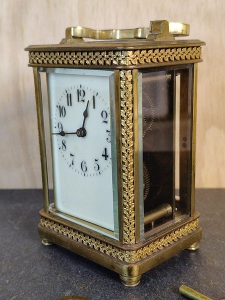 Fine antique French carriage clock Carousel 1