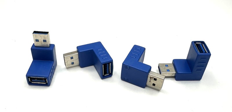 4 Pack Of USB 3.0 A Male to A Female 270 Degree Adapters #8 (B10 Shelf) Carousel 1