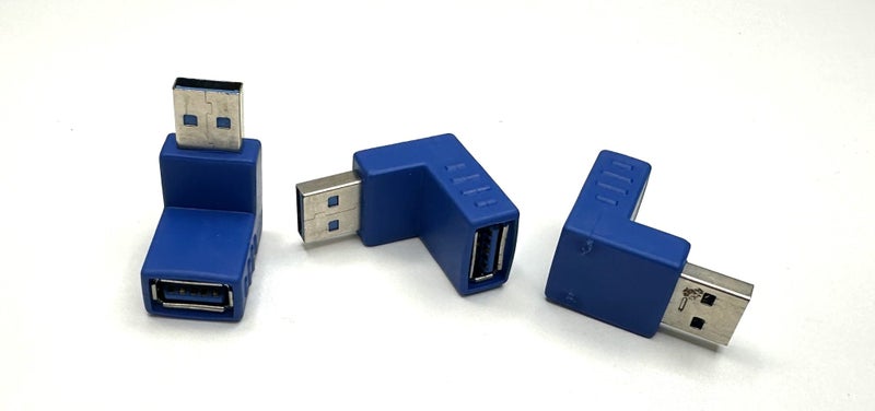 3 Pack Of USB 3.0 A Male to A Female 270 Degree Adapters #10 (B10 Shelf) Carousel 1