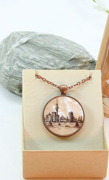 Circle Pendant Necklace - Auckland Carousel 2