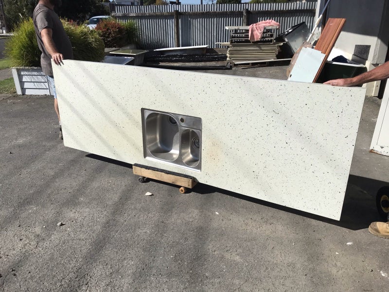 Kitchen Bench Top With Sink - Engineered Stone - 02382. Carousel 1