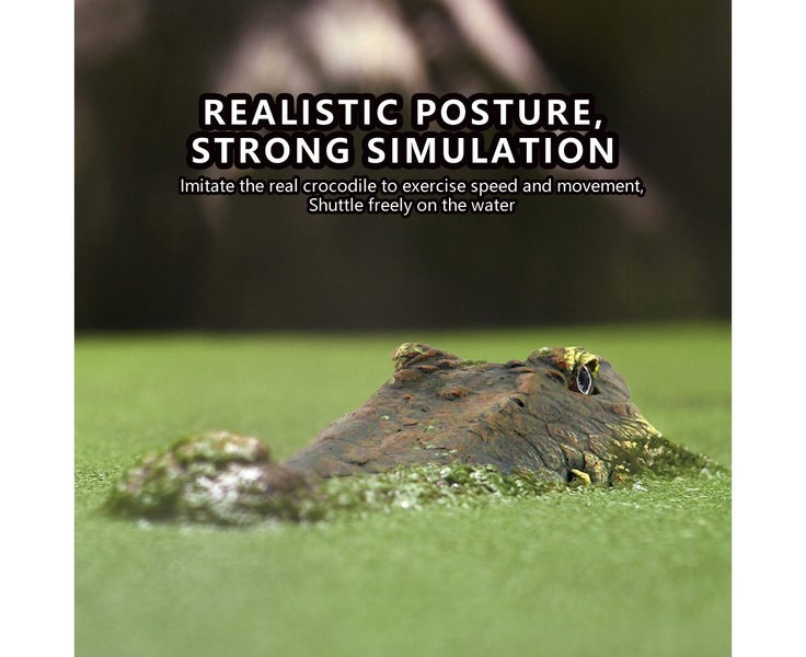 Flytec V005 Electric Racing Boat for Pools with Simulation Crocodile H Carousel 2