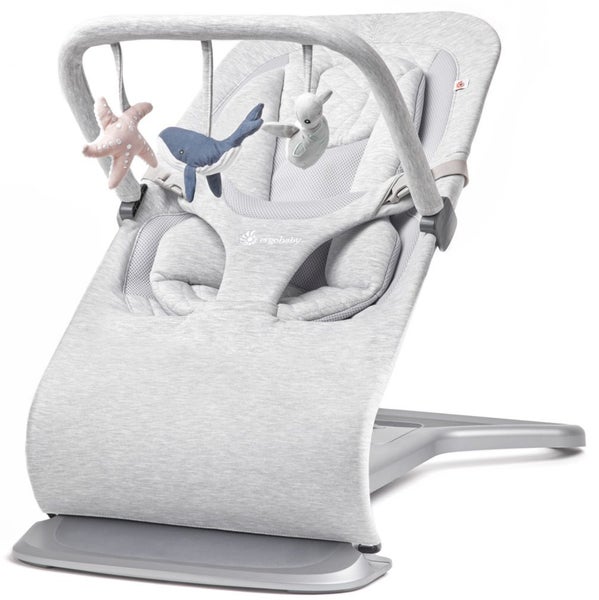Ergobaby: Evolve 3 in 1 Bouncer - Light Grey Carousel 5