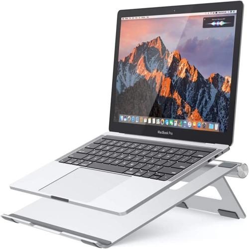 Nulaxy AS012 Laptop Stand - Silver, Foldable Adjustable Design, Compatible with Carousel 1