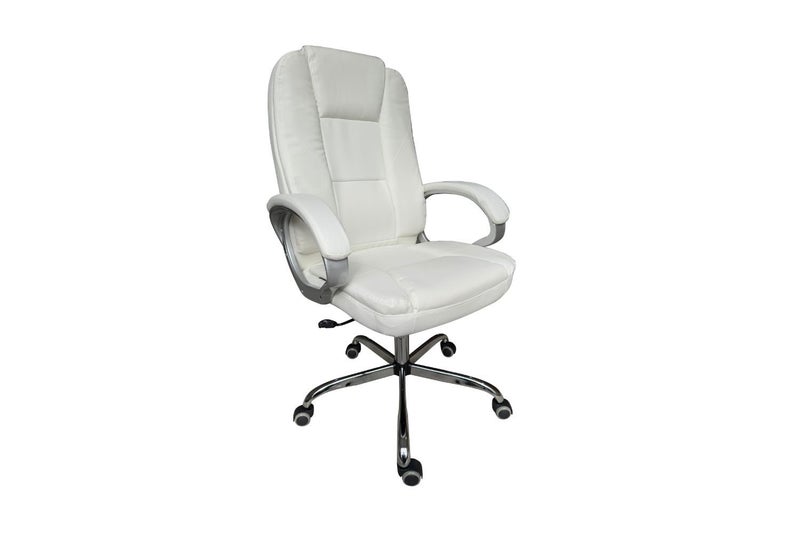 RYAN Height Adjustable Office Chair (White) Carousel 1