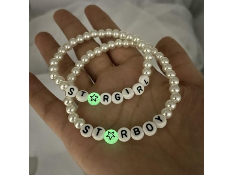 StarGirl Star Boy Letters Bracelets For Friendship Fashion Adjustable White Carousel 1