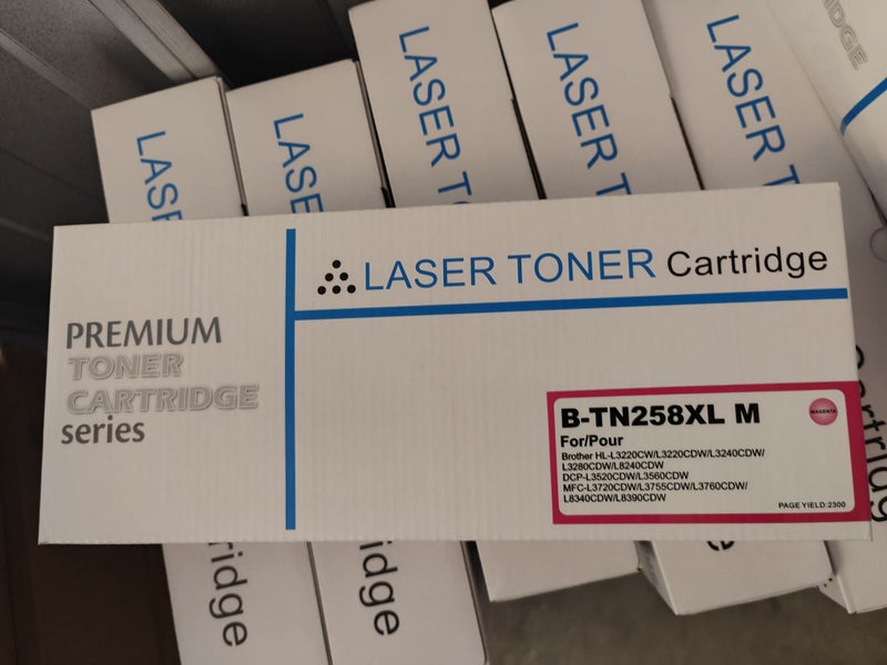 TN258 TN258XL M Compatible Brother TN258XL Magenta Toner MFCL3755CDW MFCL8390CDW Carousel 1