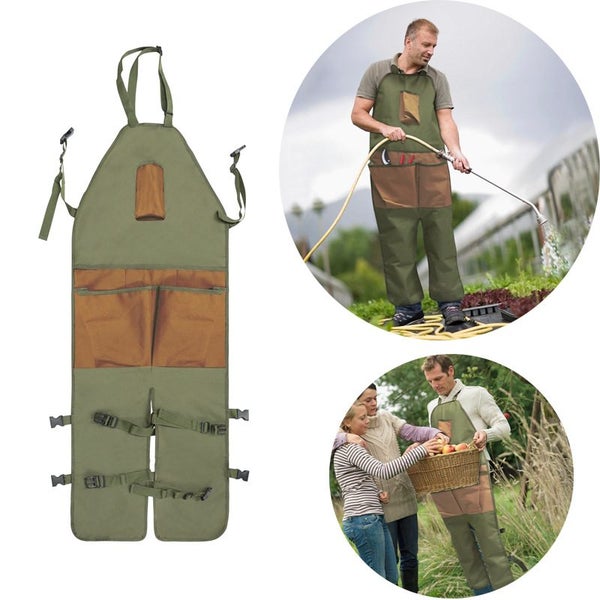 Army Green Garden Apron Oxford Cloth Carousel 1