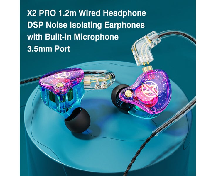 X2 PRO Headphone Sports Earbuds 1.2m Wired Around-Ear Earphones DSP No Carousel 1