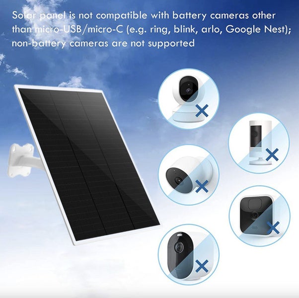 15W Solar Panels for Eufy Eufycam Cam E/2C/E/2 Pro Carousel 7