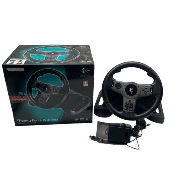 Logitech Driving Force Wireless Racing Wheel for PS3 PlayStation 3 Boxed with... Carousel 1