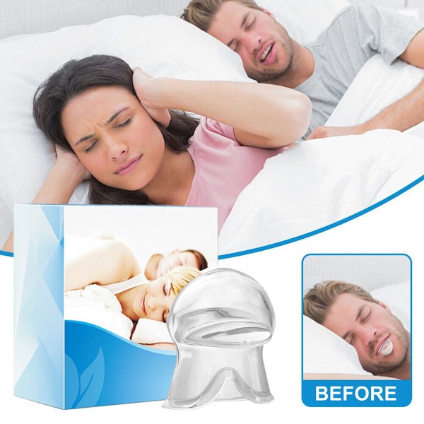 Anti Snoring Tongue Device Silicone Sleep Apnea Aid Stop Noise Sleeve BPA Free Carousel 2