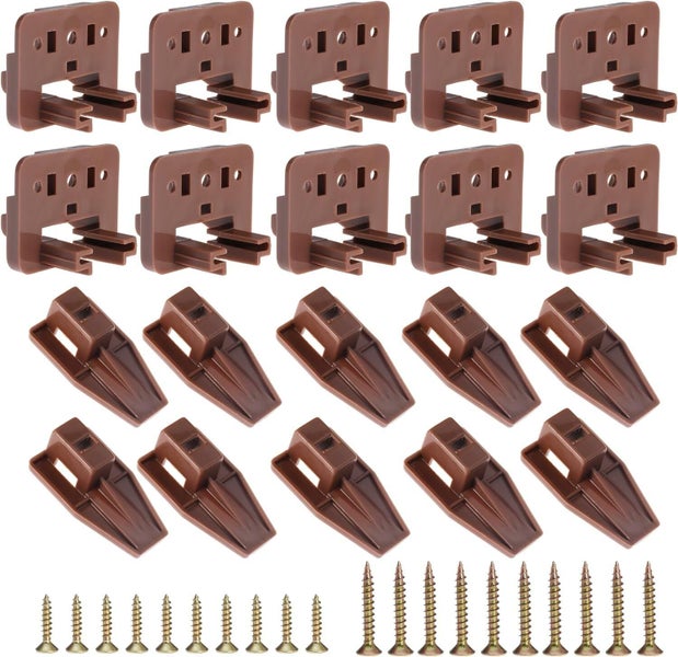 10PCS Drawer Slide Track Guide Glide for Center Mount Drawer for Dressers and fo Carousel 1