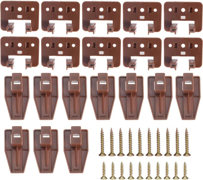 10PCS Drawer Slide Track Guide Glide for Center Mount Drawer for Dressers and fo Carousel 2