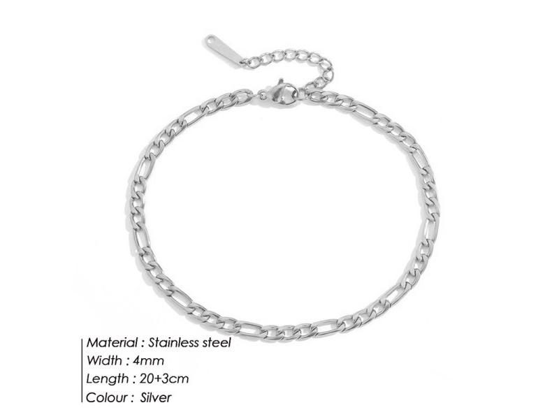 Orazio Snake Chain Anklet Bracelet For Women Men Beach Jewelry Carousel 1