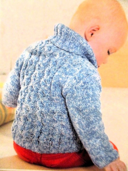 KNIT SIRDAR~ "Shawl Collar Sweater & Blanket Set!"~to knit for Birth to 7yr olds Carousel 2