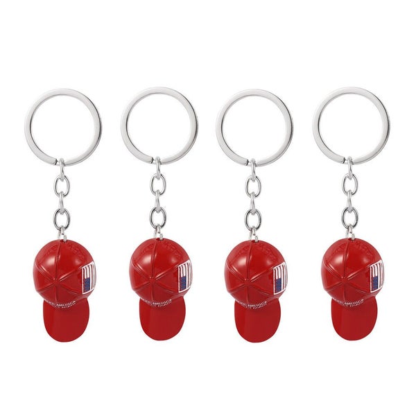 3PC Donald Trump Keychain Red Hat Make America Great Again American Flag Gift Carousel 19