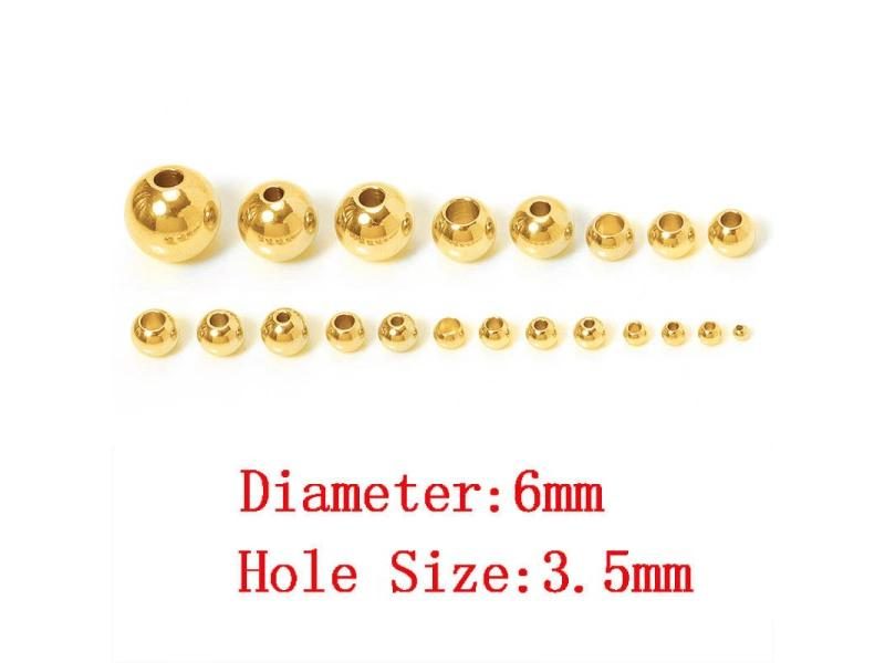 100pcs 3-10mm Stainless Steel Beads For Jewelry DIY Carousel 1