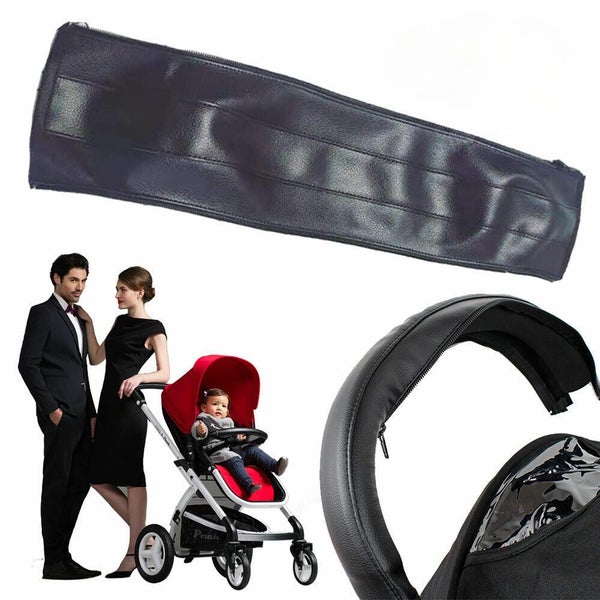 Baby Cover Stroller Handle Bar Accessories Pram PU Leather Carousel 1