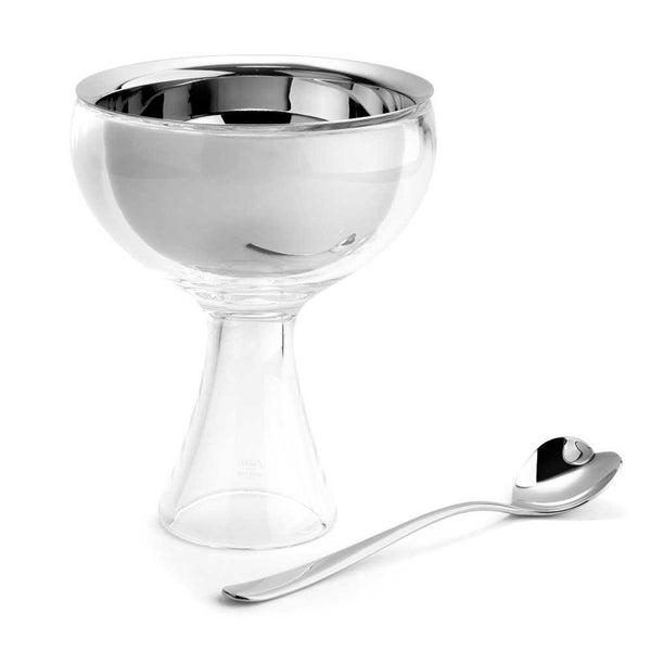 Alessi Big Love Ice Cream Bowl & Spoon Ice White Carousel 1