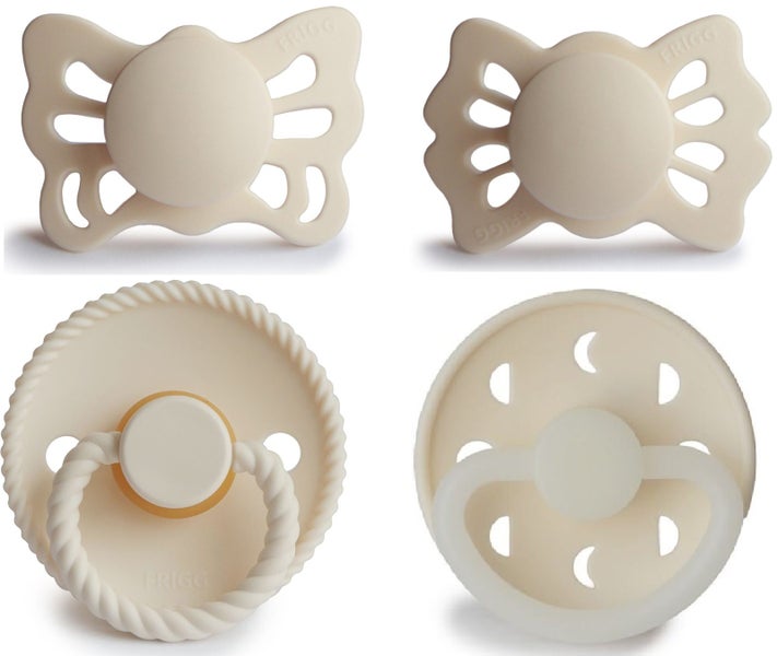 Frigg: Baby's First Pacifier 4 Pack - Moonlight Sailing Cream (0-6 months) Carousel 1