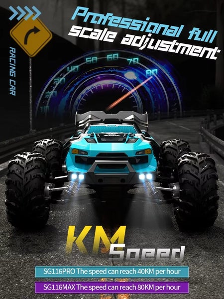 1:16 High Speed Drift Racing Brushless Motor 4WD RC Car Off Road, SG116 MAX 1BFB Carousel 1