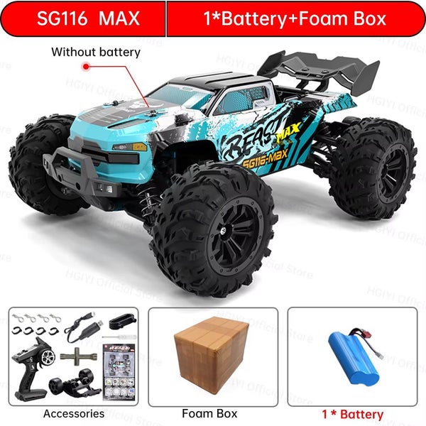 1:16 High Speed Drift Racing Brushless Motor 4WD RC Car Off Road, SG116 MAX 1BFB Carousel 2