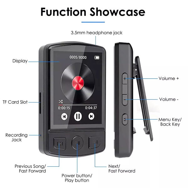 Portable MP4/MP3 Music Player Carousel 2