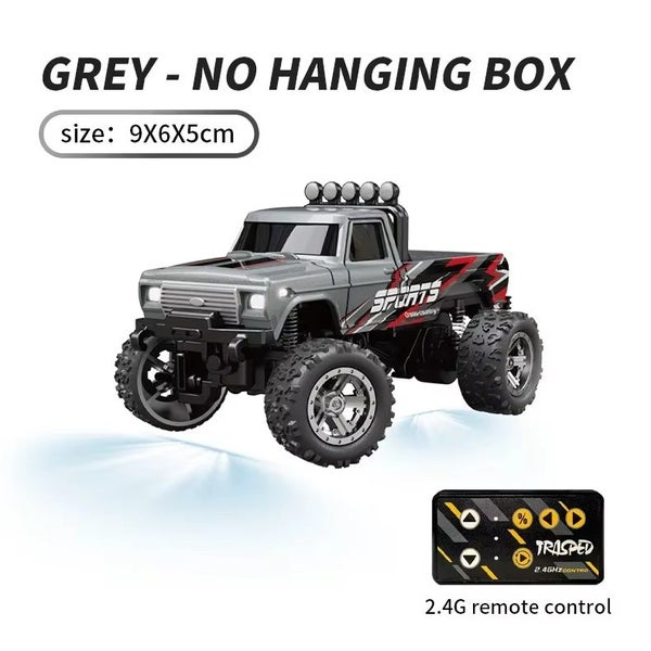Mini Off-road Climbing Car Alloy Cool Appearance Light Shock Absorption, Gray-1 Carousel 1