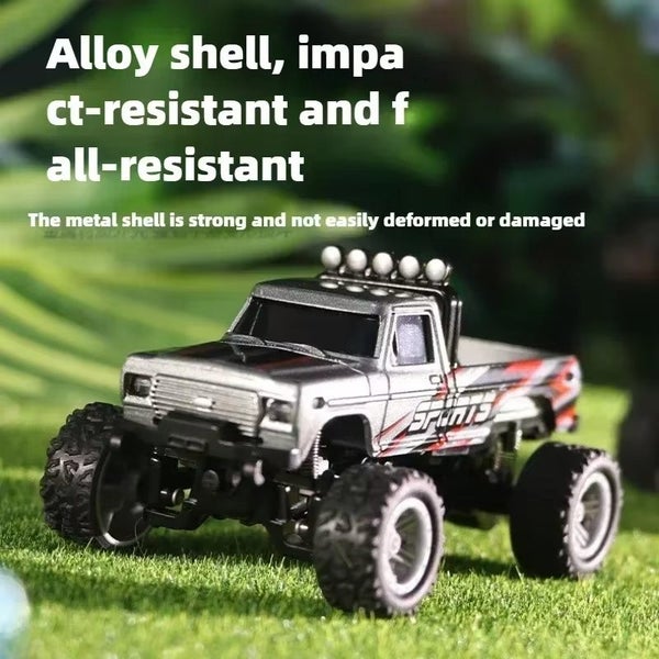 Mini Off-road Climbing Car Alloy Cool Appearance Light Shock Absorption, Gray-1 Carousel 2